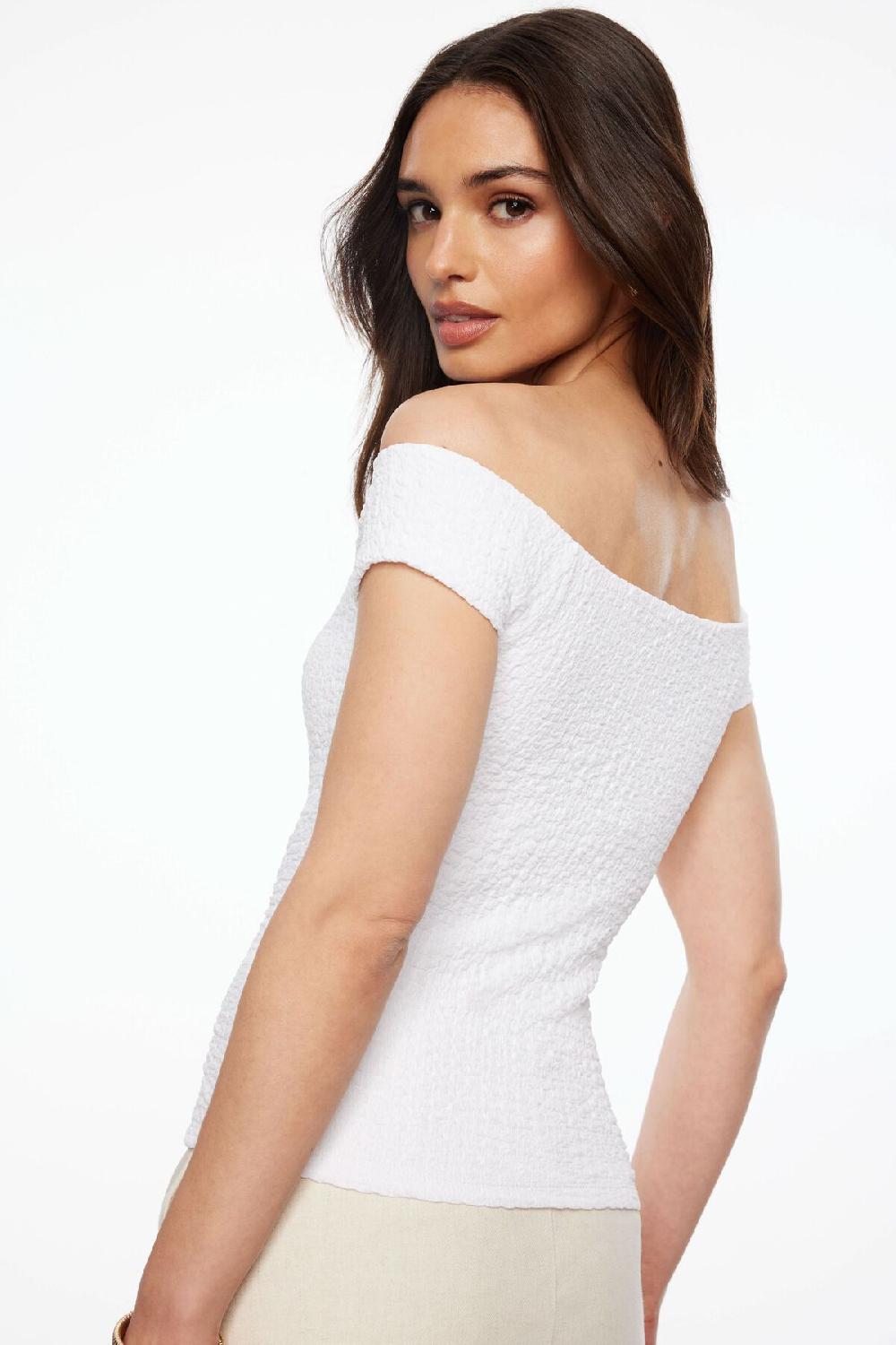 dynamite Haut à épaules dégagées à texture « popcorn »