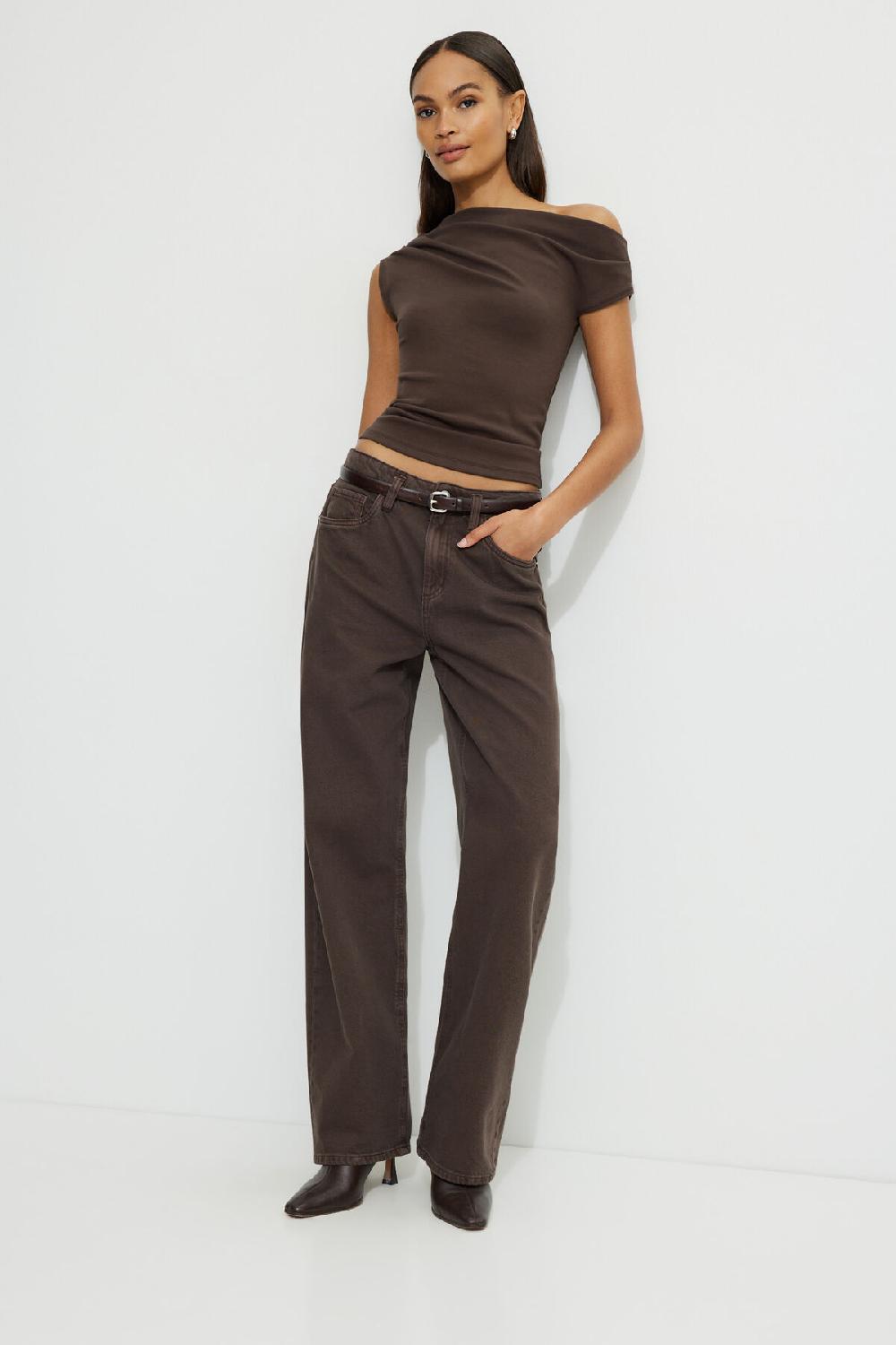 Dynamite Haut Drapé En Jersey à Une épaule