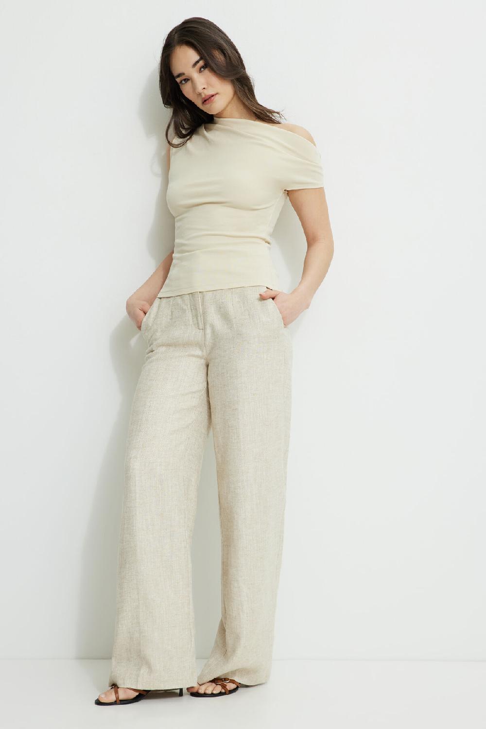 Dynamite Haut Drapé En Jersey à Une épaule