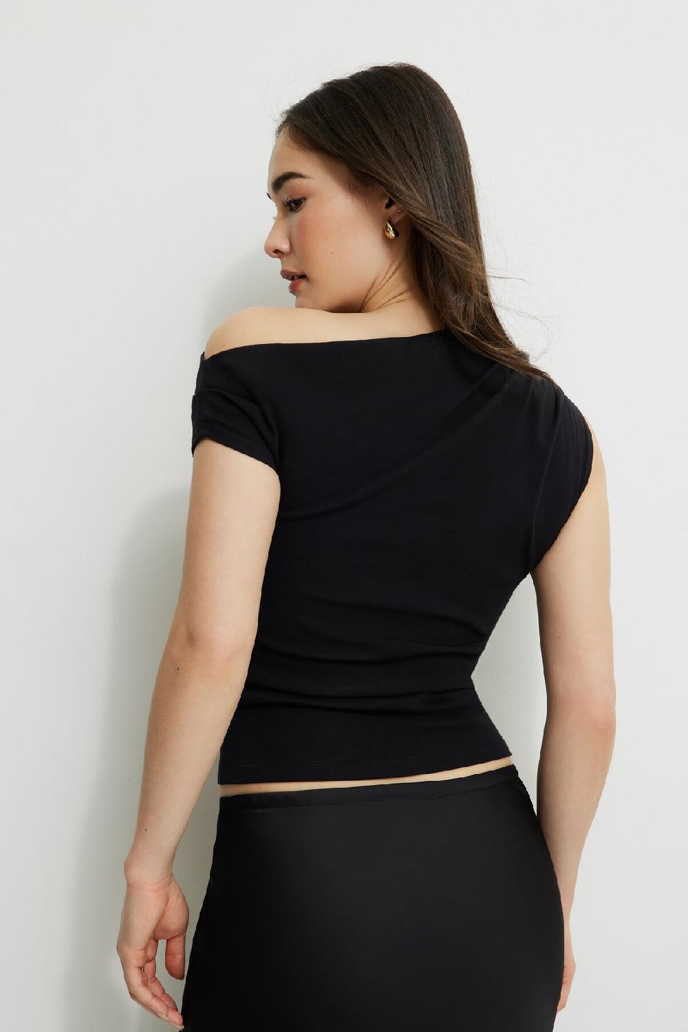 Dynamite Haut Drapé En Jersey à Une épaule