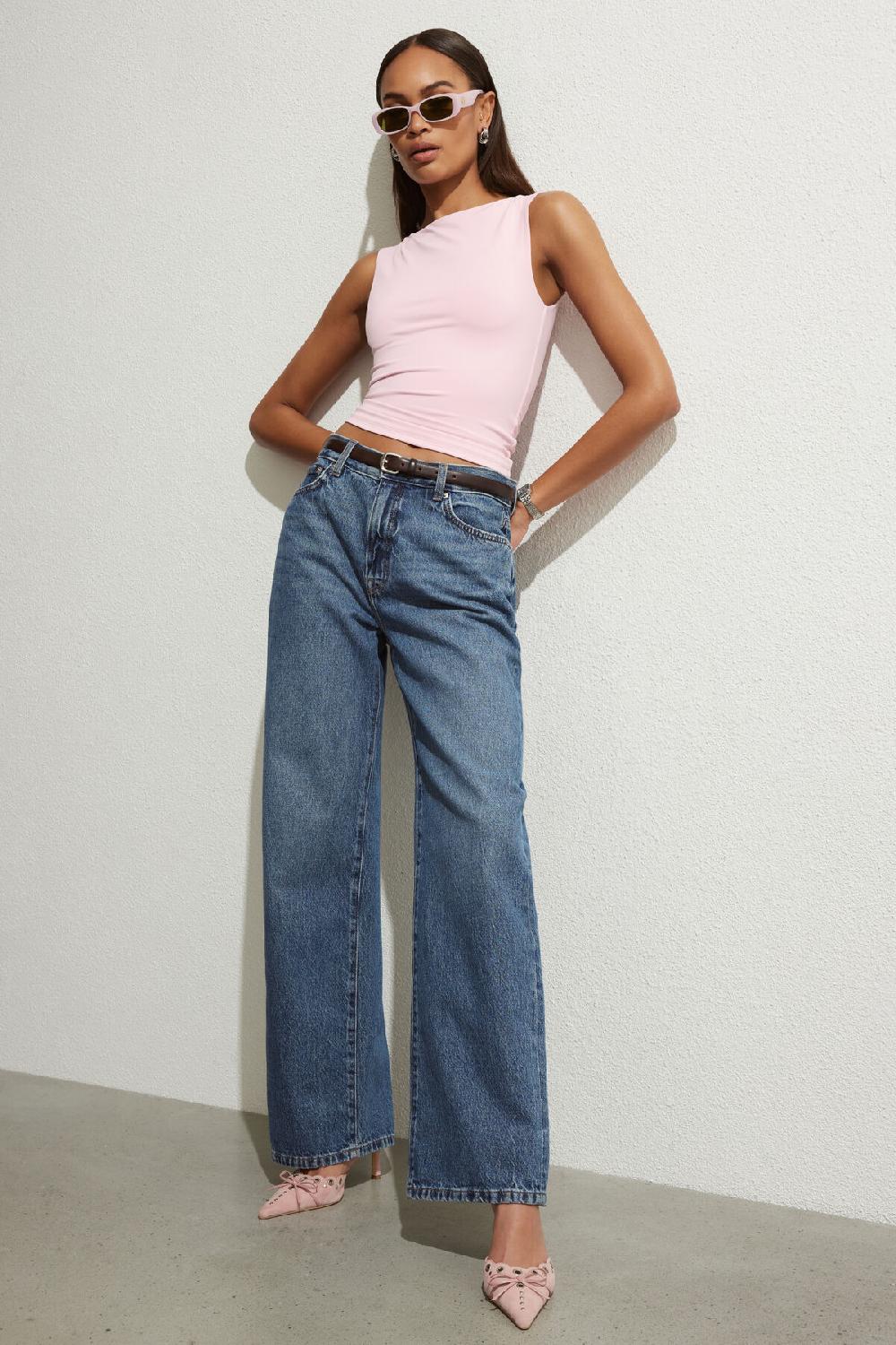 dynamite Jean ample à jambe droite Sydney