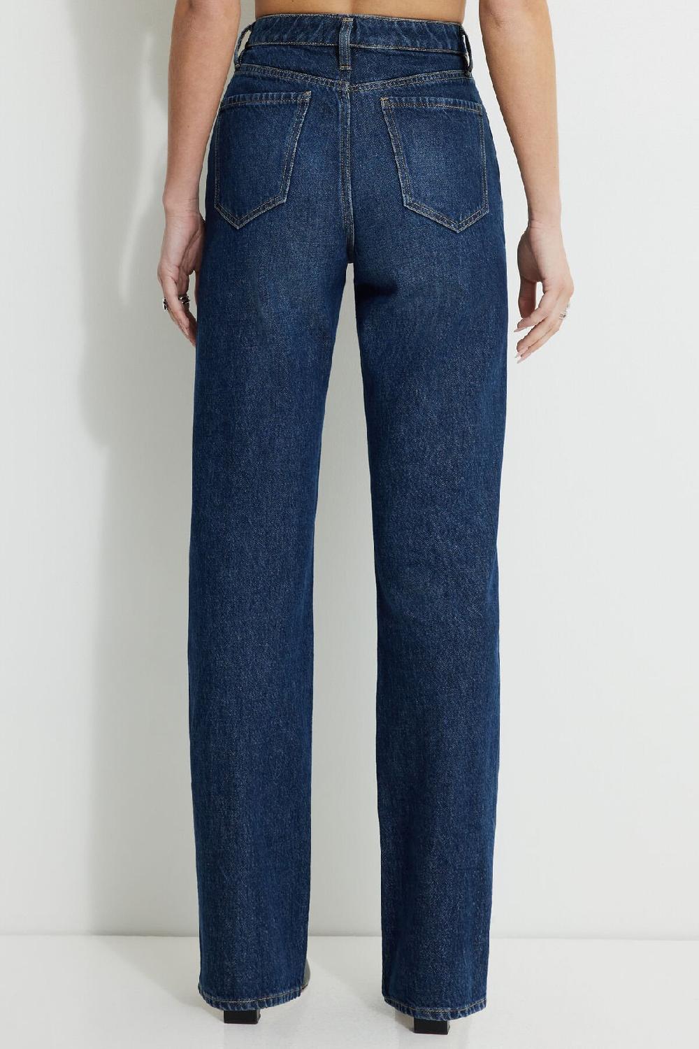 Dynamite Jean Cara à Jambe Droite Et Taille Haute