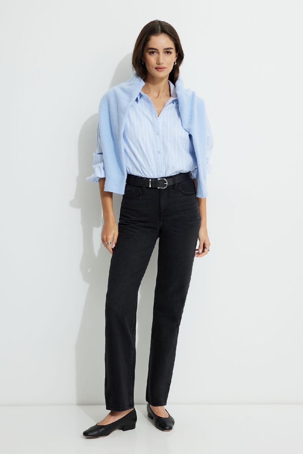 dynamite Jean droit à taille haute Cara