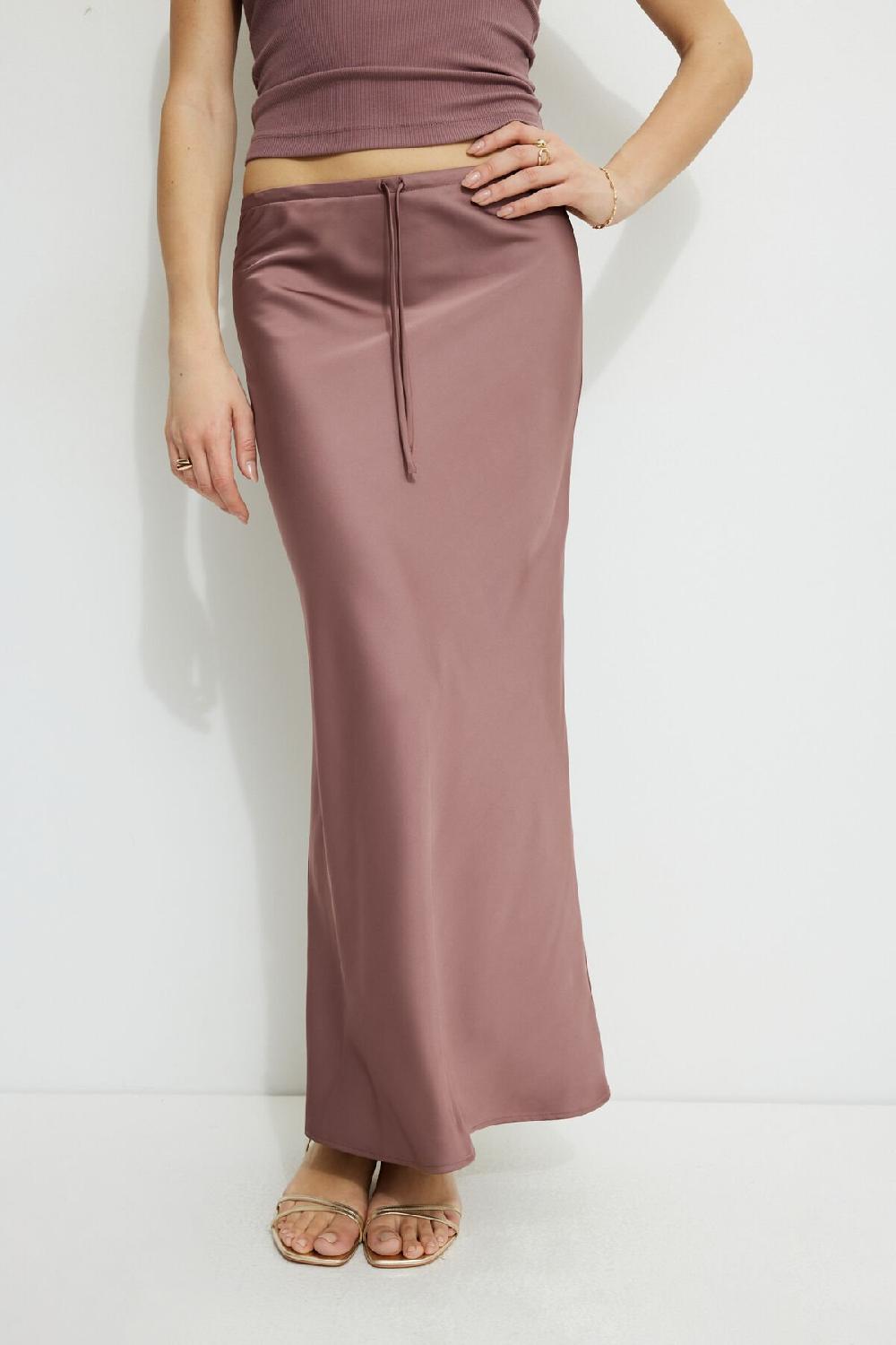 Dynamite Jupe Maxi à Enfiler En Satin Cary