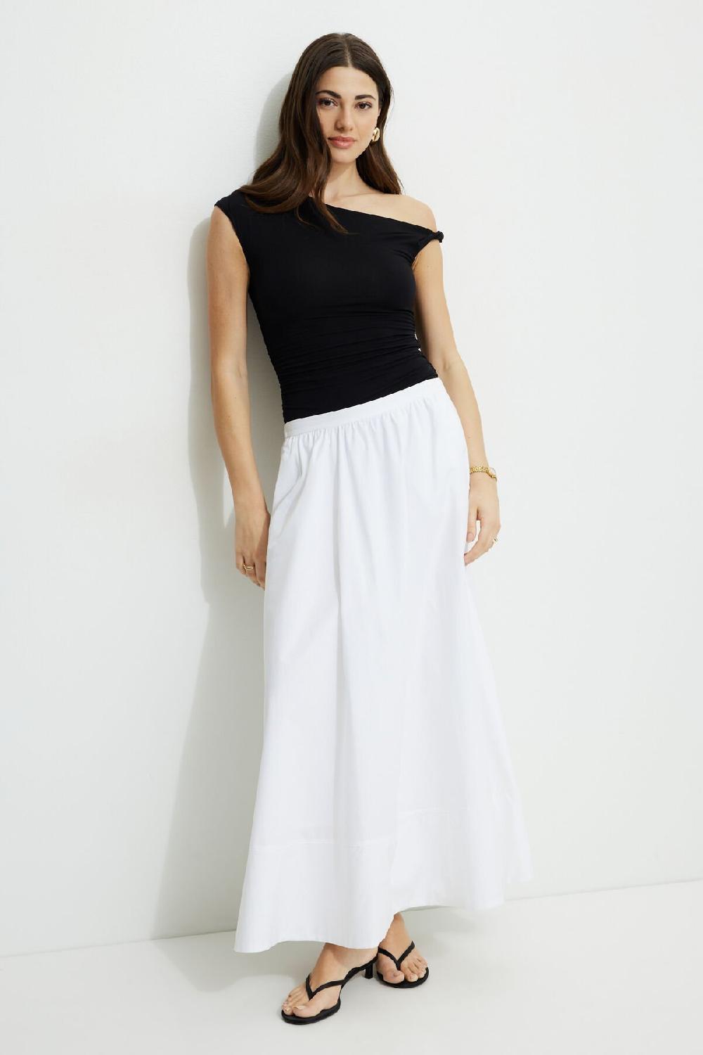 Dynamite Jupe Maxi Volumineuse En Popeline Lily