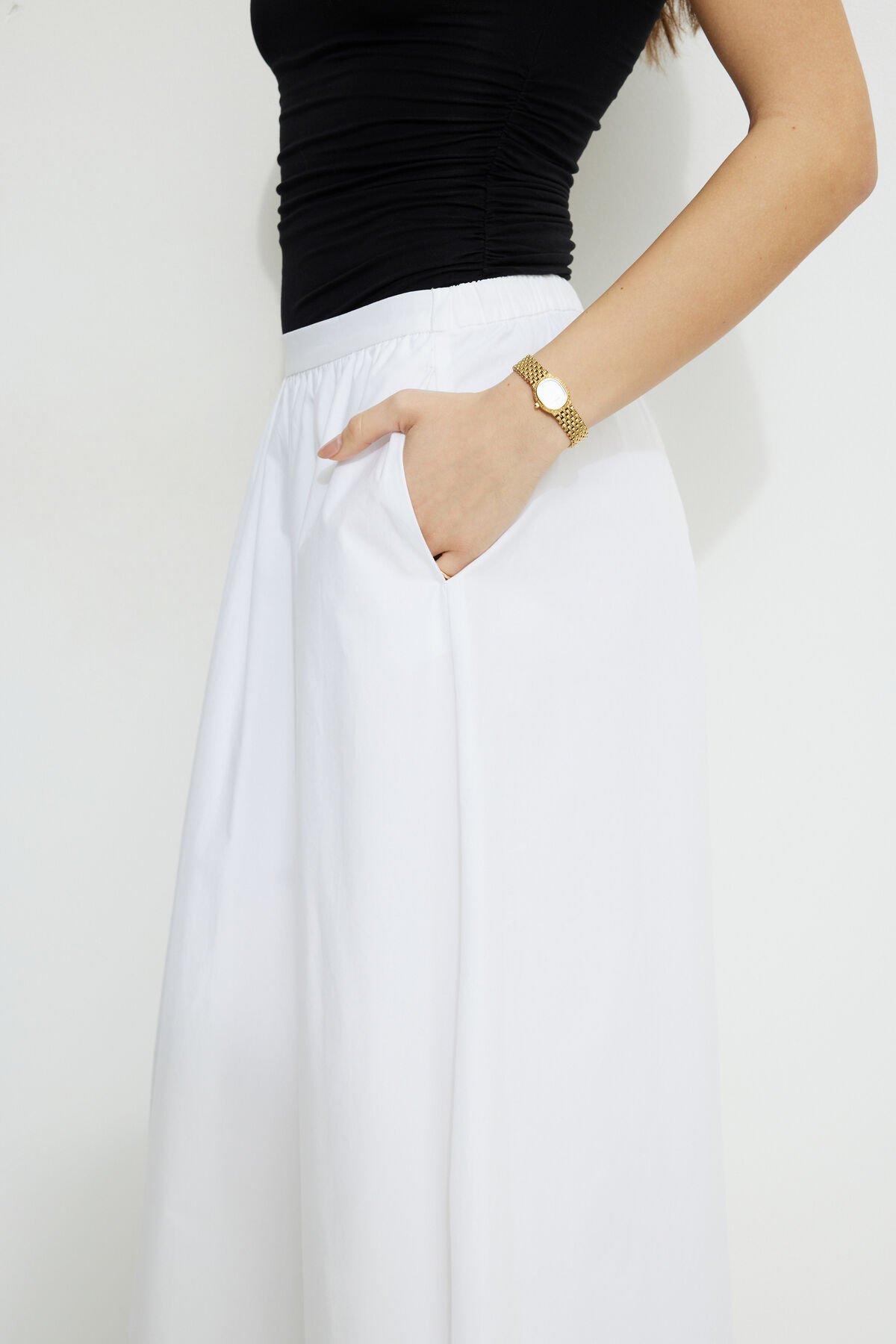Dynamite Jupe Maxi Volumineuse En Popeline Lily