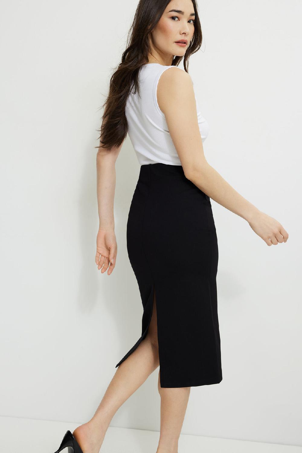 Dynamite Jupe Midi En Tricot Point De Rome