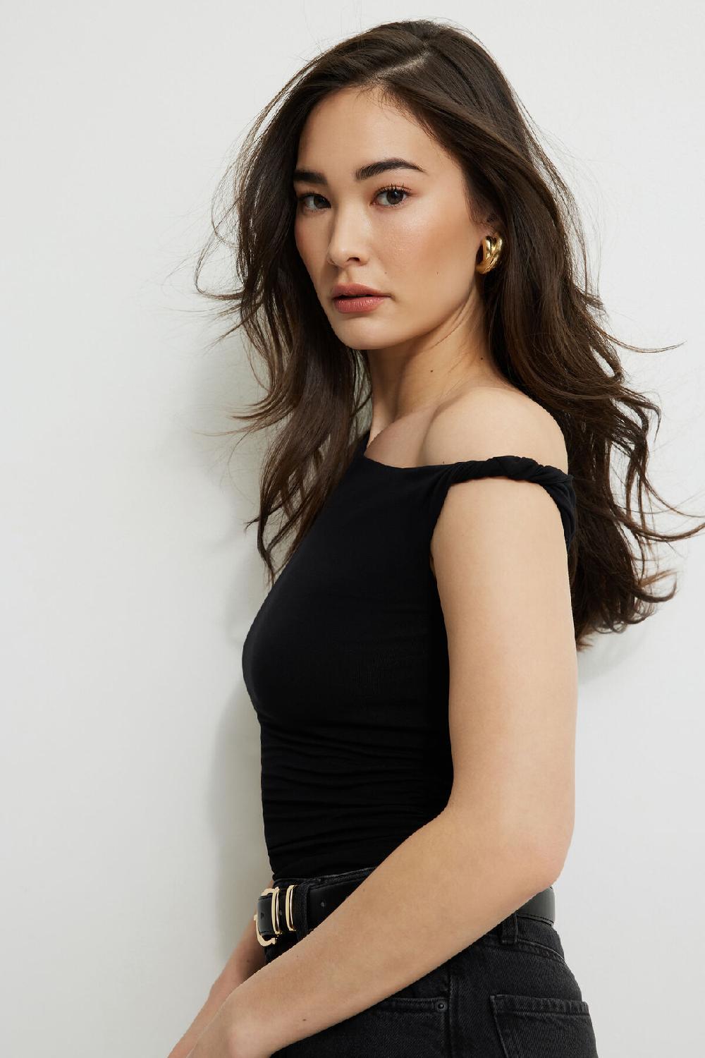 Dynamite Justaucorps Drapé En Jersey à Une épaule