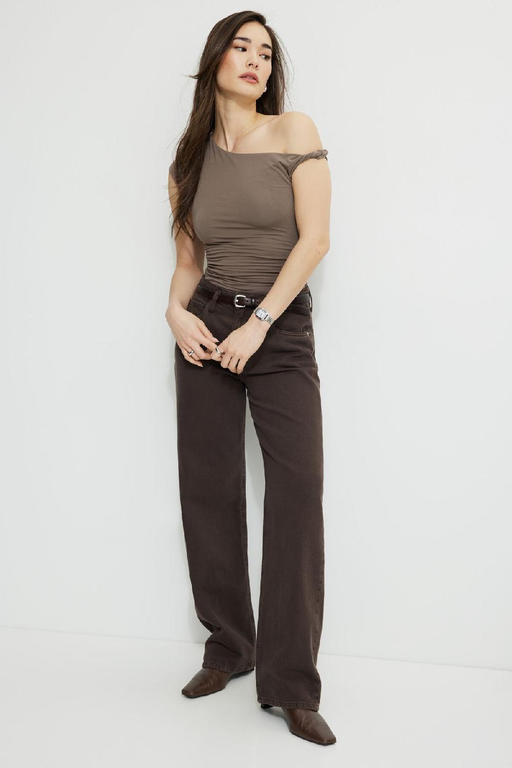 Dynamite Justaucorps Drapé En Jersey à Une épaule