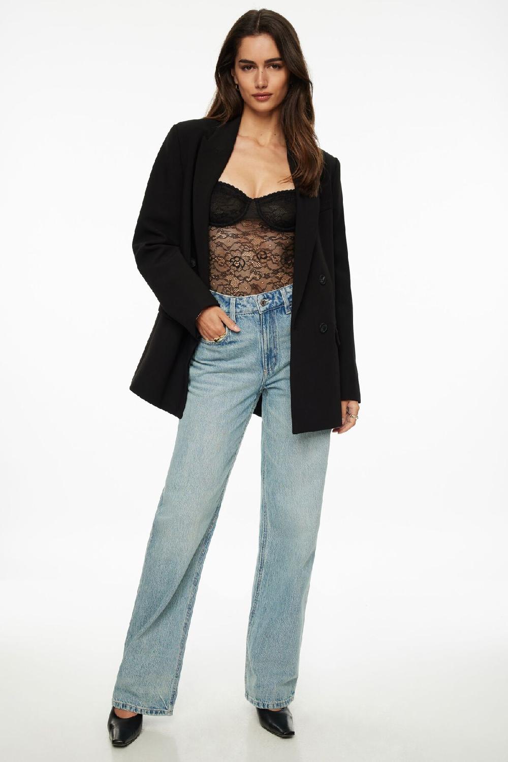 Dynamite Justaucorps En Dentelle Diaphane