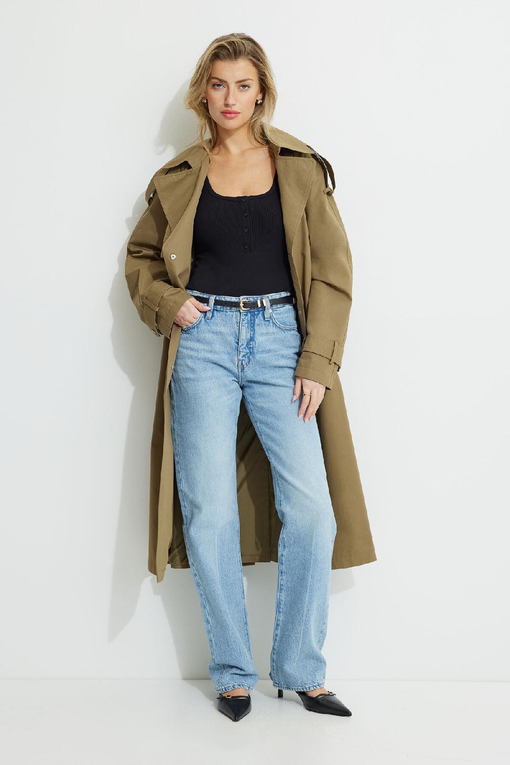 Dynamite Justaucorps Henley Côtelé