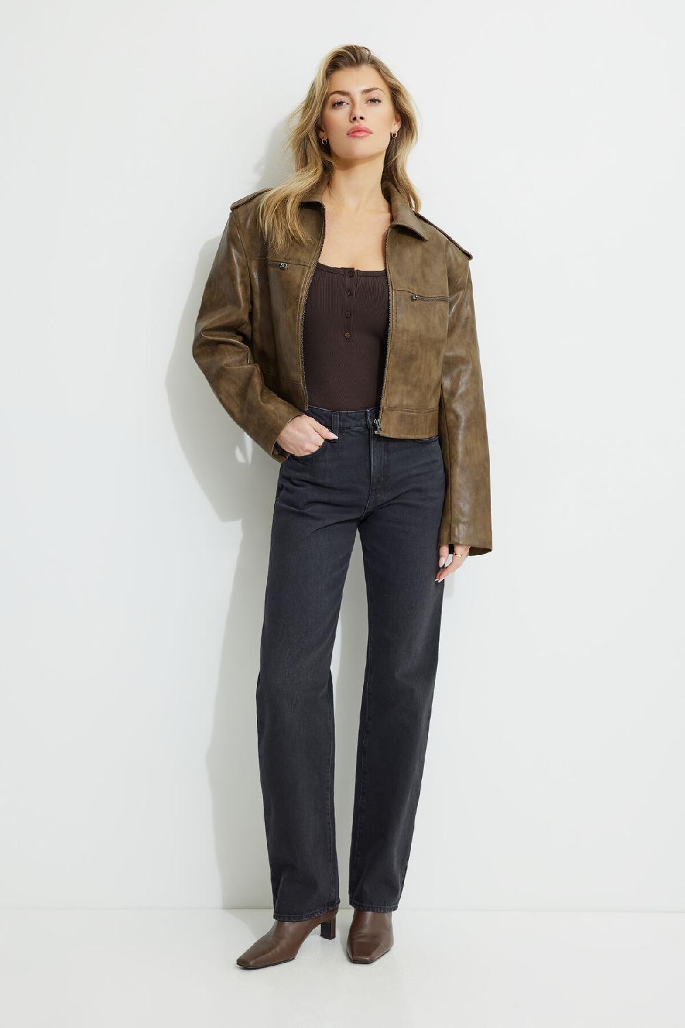 Dynamite Justaucorps Henley Côtelé