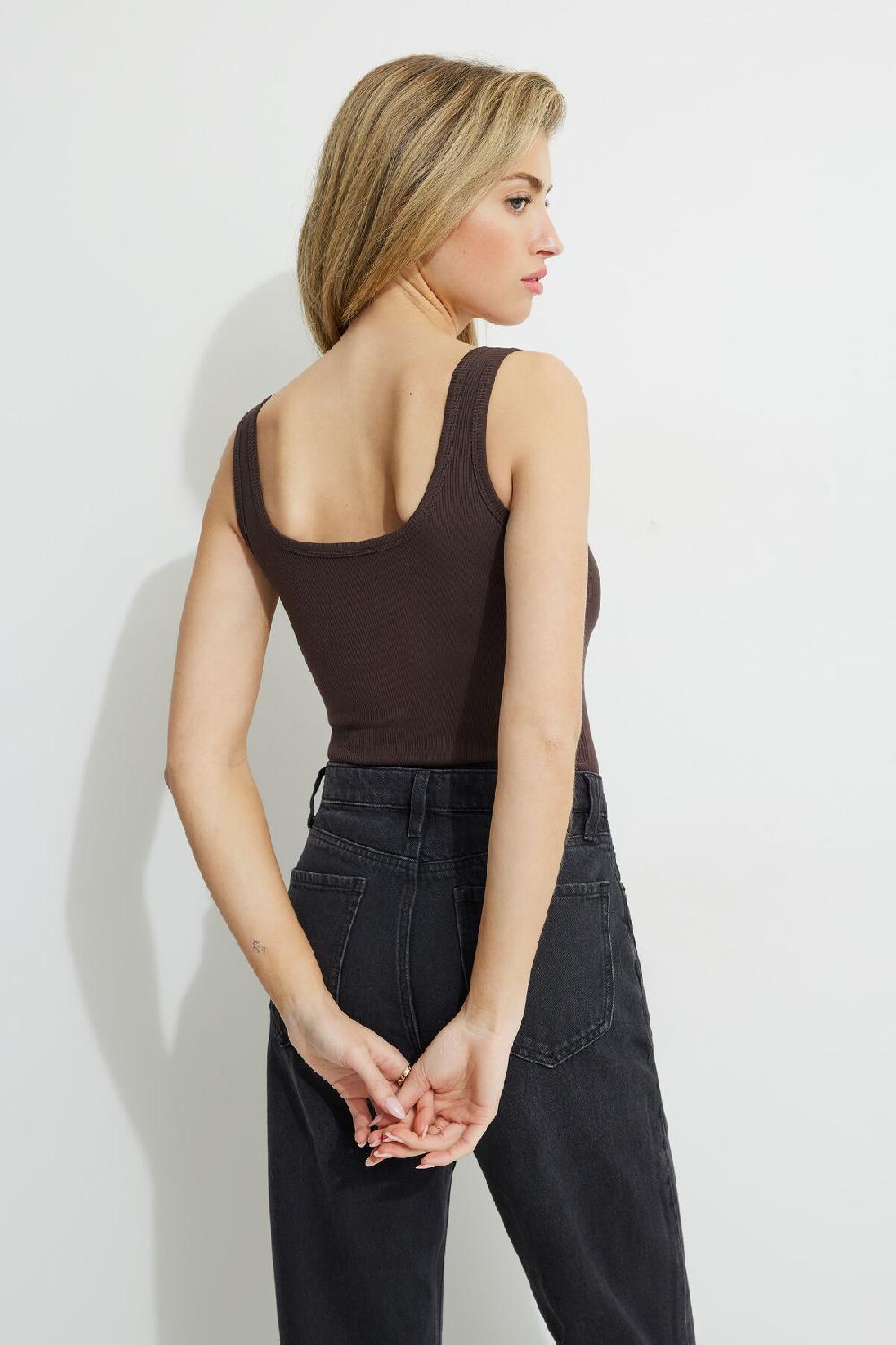 Dynamite Justaucorps Henley Côtelé