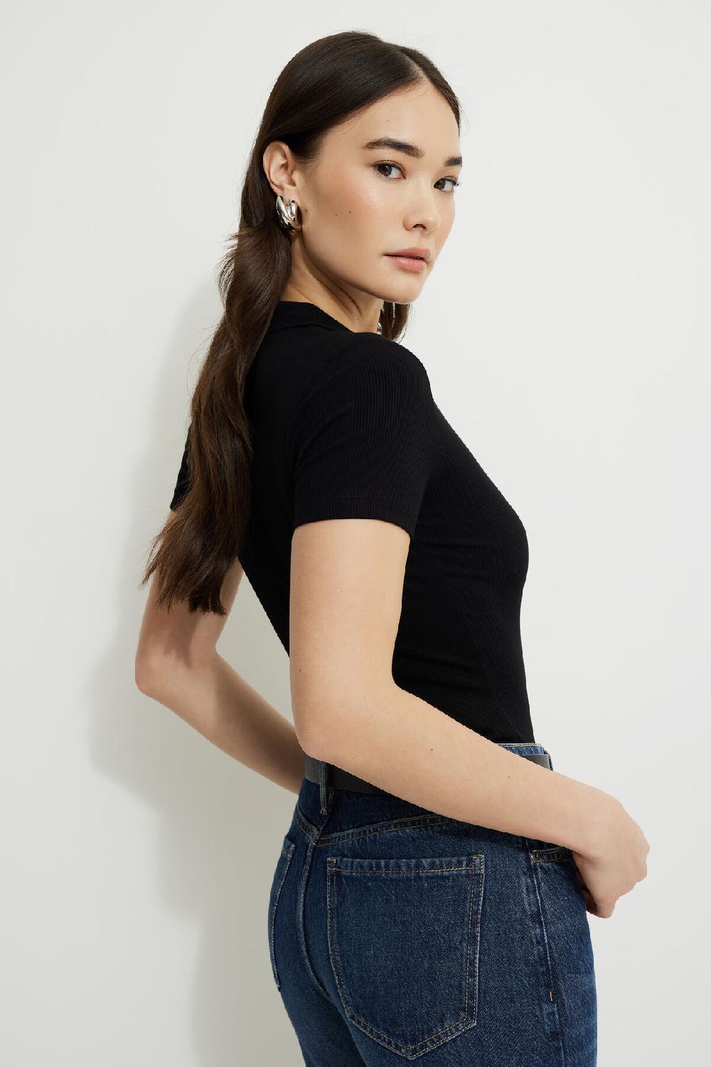 Dynamite Justaucorps Polo Côtelé