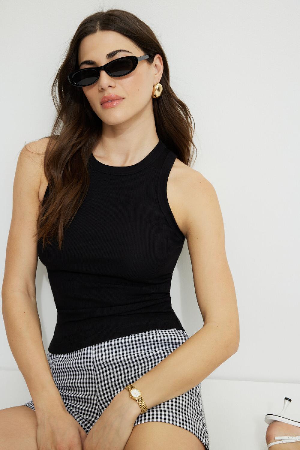 dynamite Lunettes de soleil ovales très minces