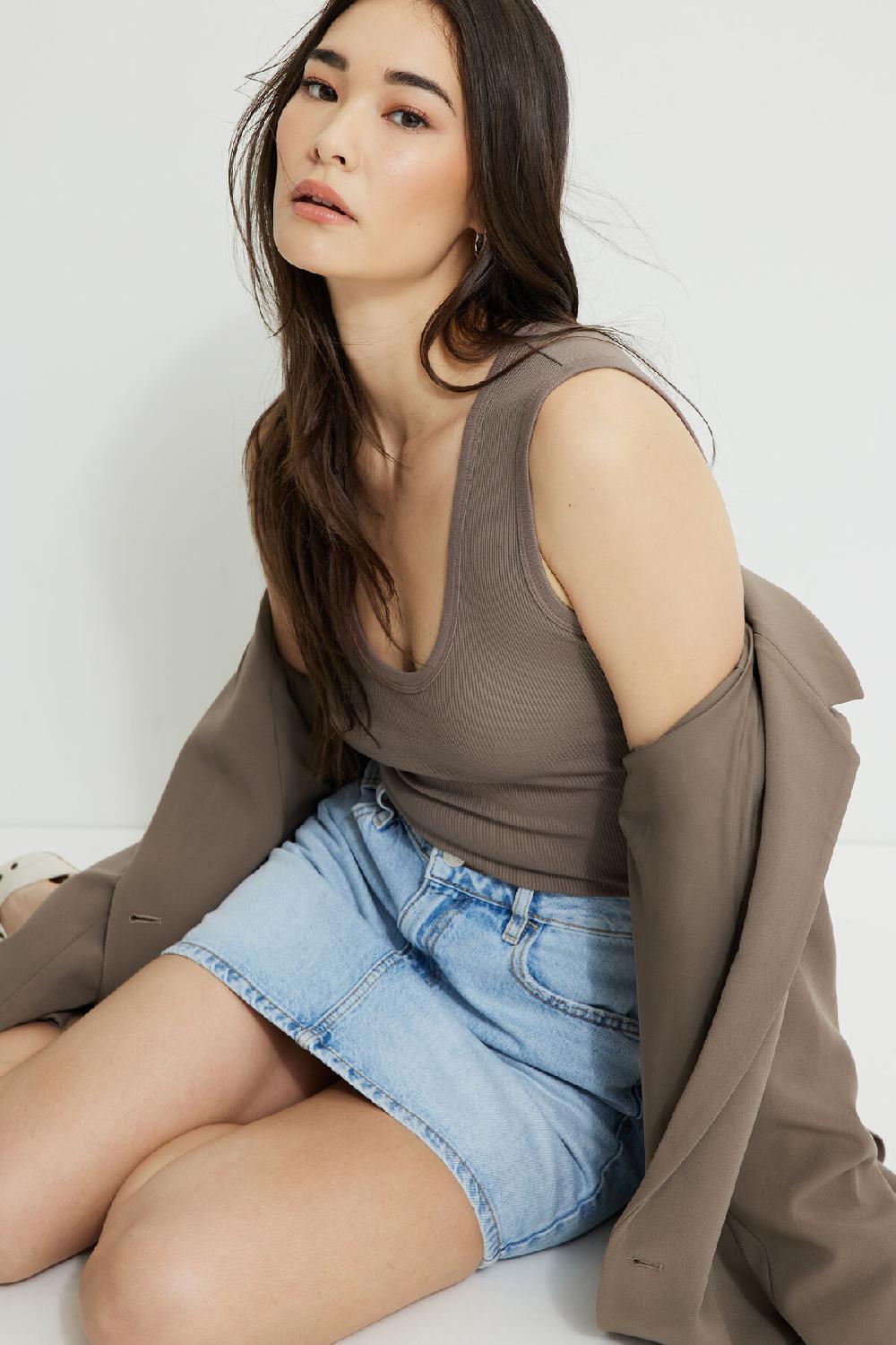 dynamite Minijupe en denim