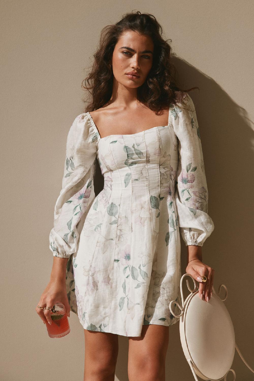 dynamite Minirobe Amelie à manches bouffantes