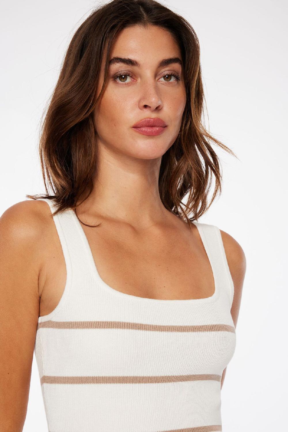 Dynamite Minirobe Rayée à Col Carré