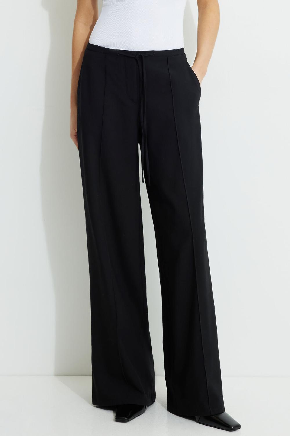 Dynamite Pantalon à Jambe Large Et Cordon à Nouer