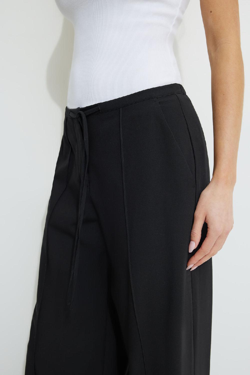 Dynamite Pantalon à Jambe Large Et Cordon à Nouer