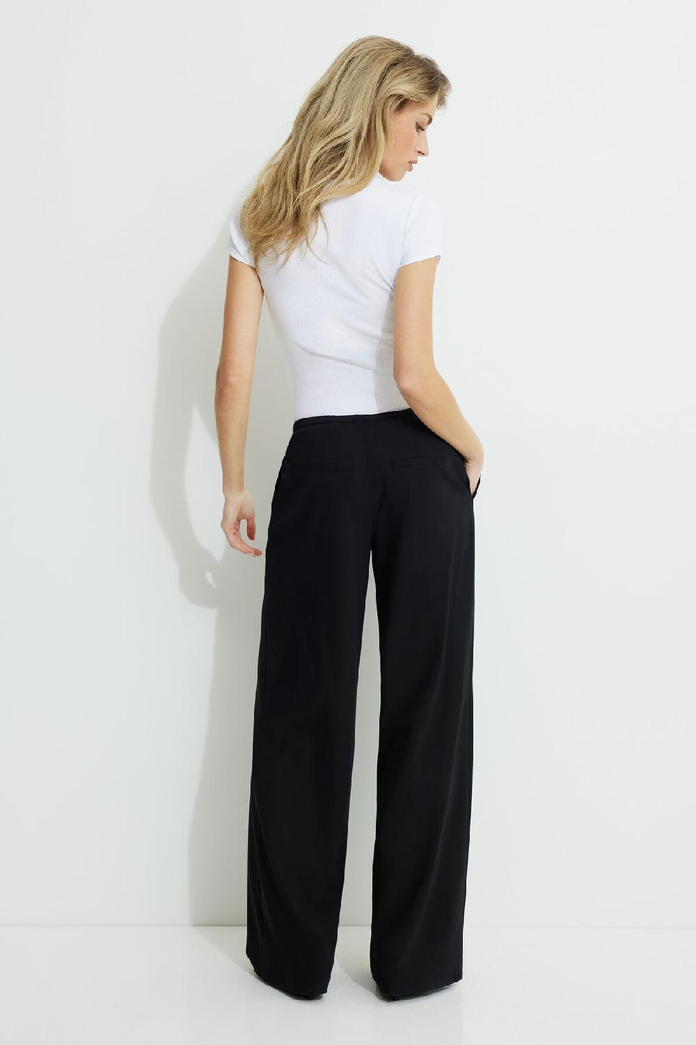 Dynamite Pantalon à Jambe Large Et Cordon à Nouer