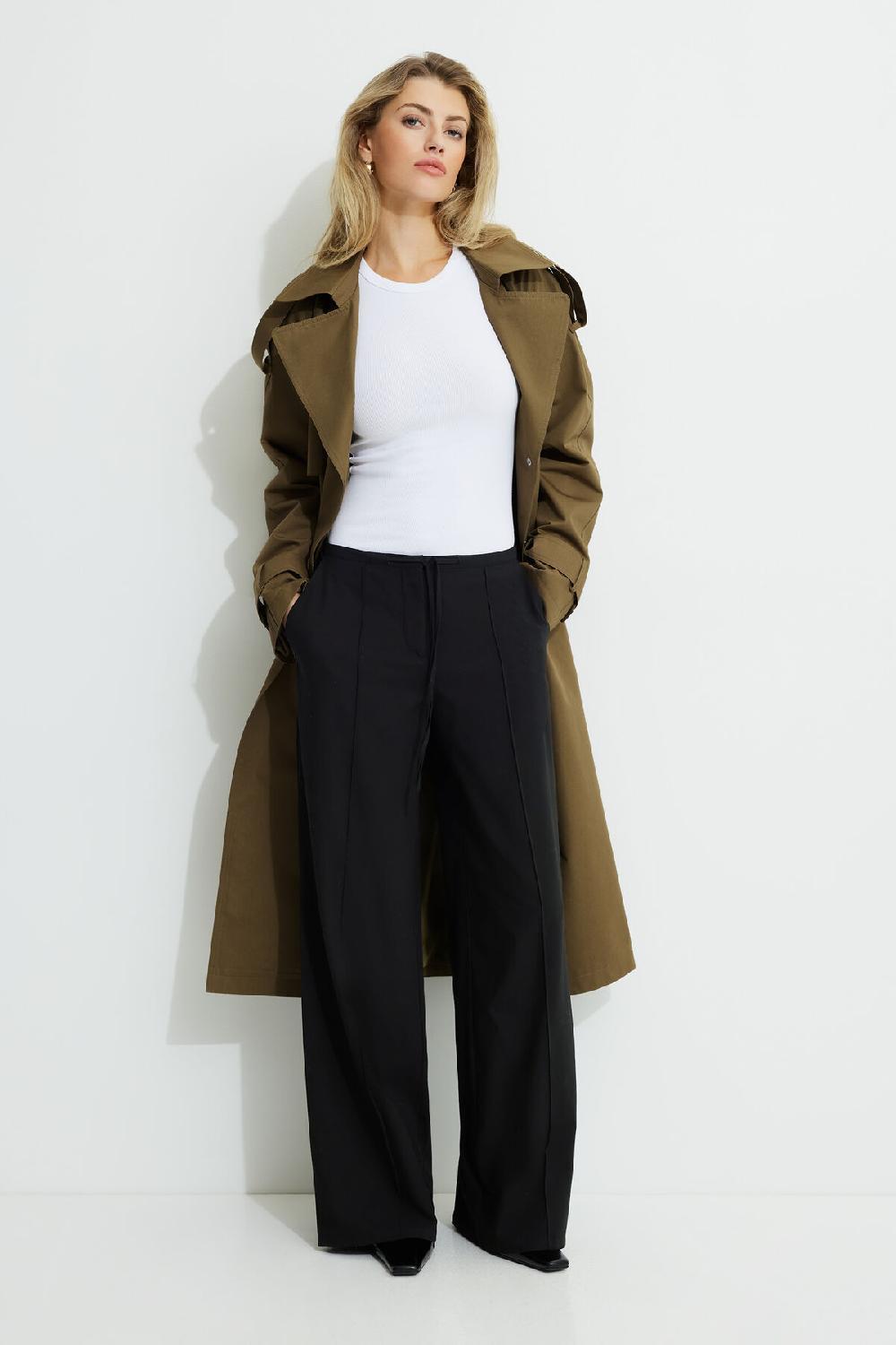 dynamite Pantalon à jambe large et cordon à nouer