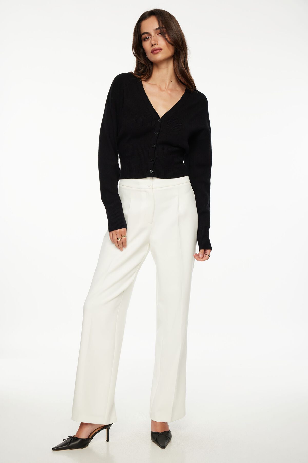 dynamite Pantalon décontracté à jambe droite