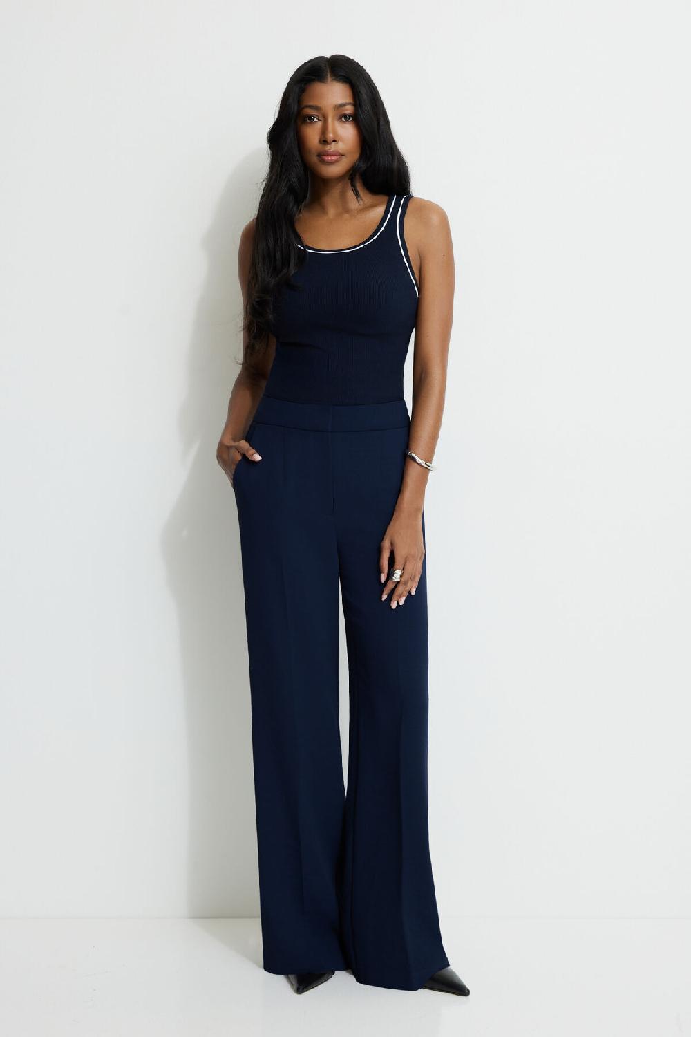 dynamite Pantalon fluide à jambe droite Yasmin