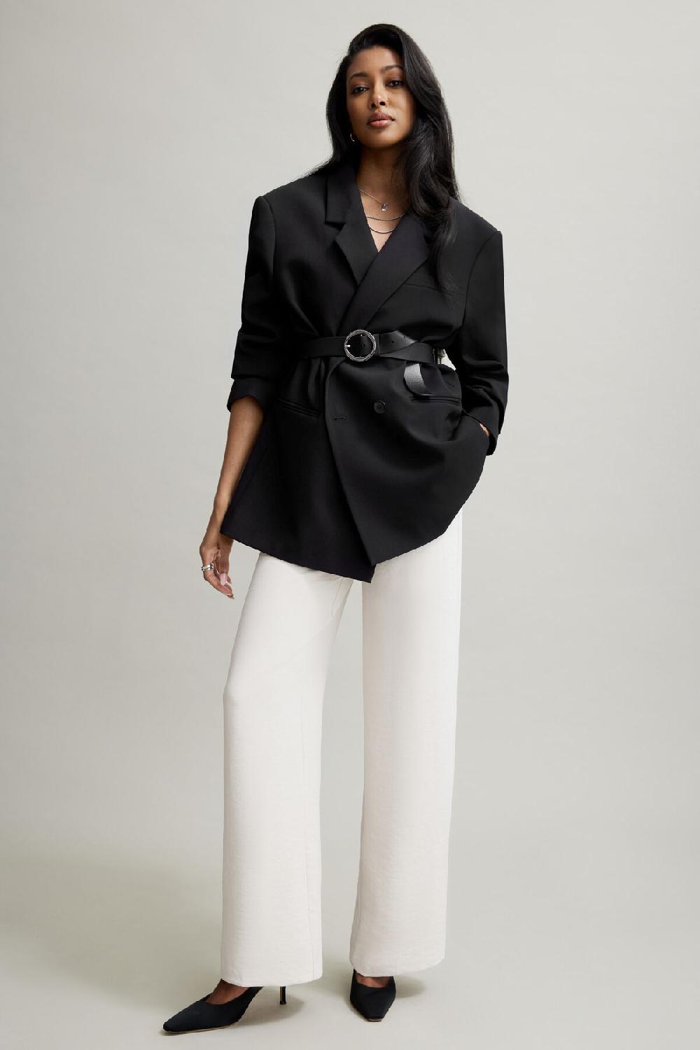 dynamite Pantalon fluide à jambe droite Yasmin