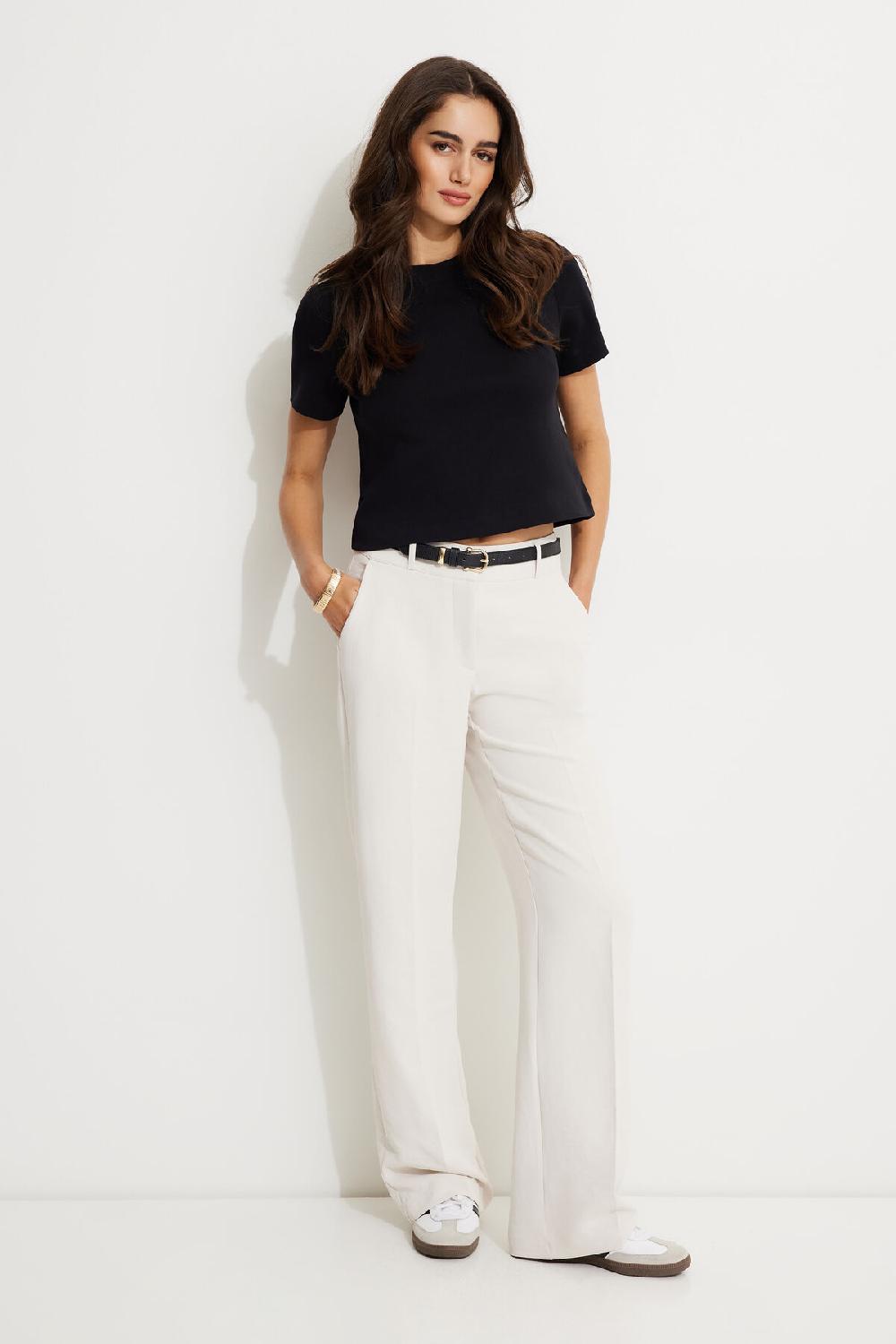 dynamite Pantalon fluide à jambe droite