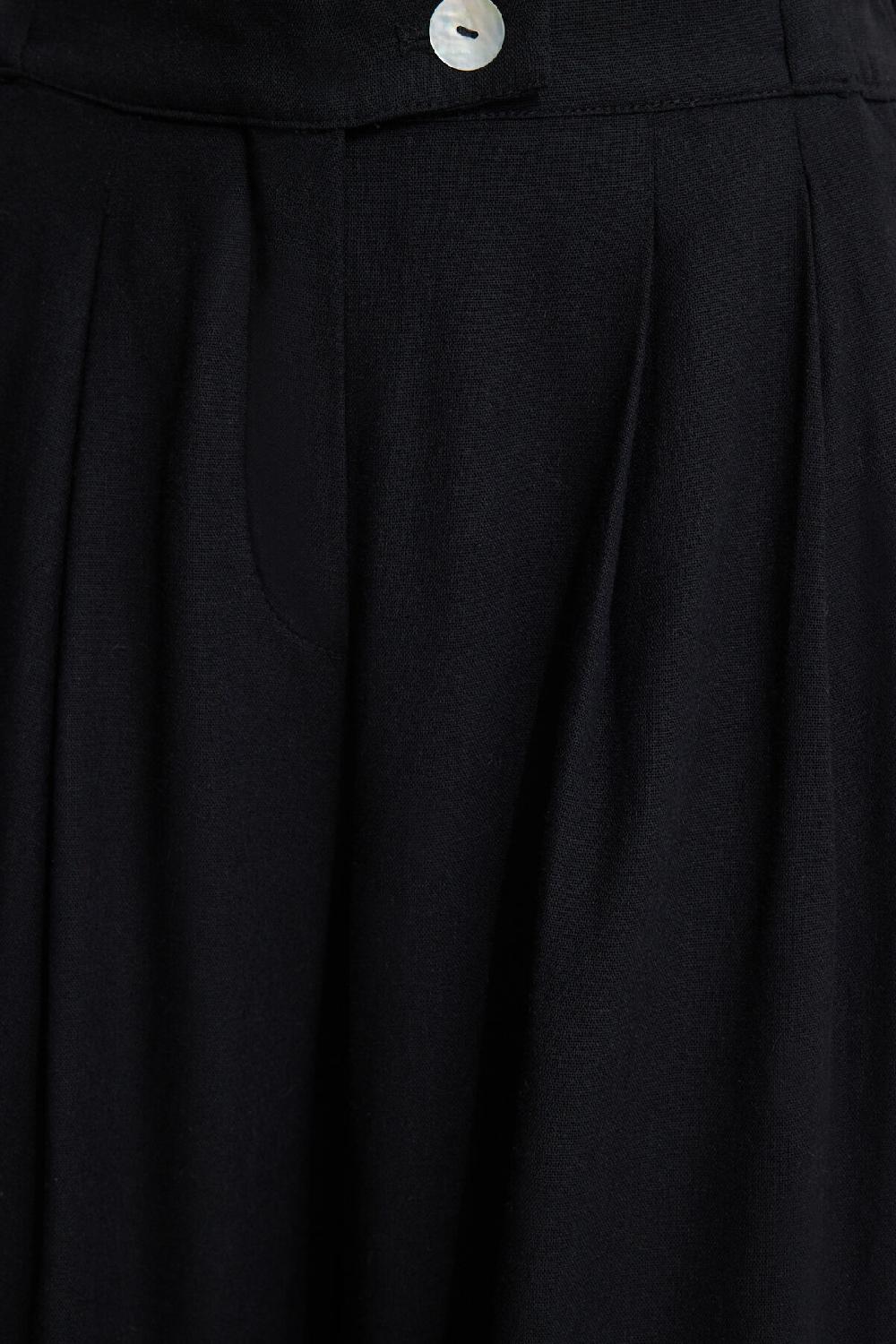 Dynamite Pantalon Plissé En Lin