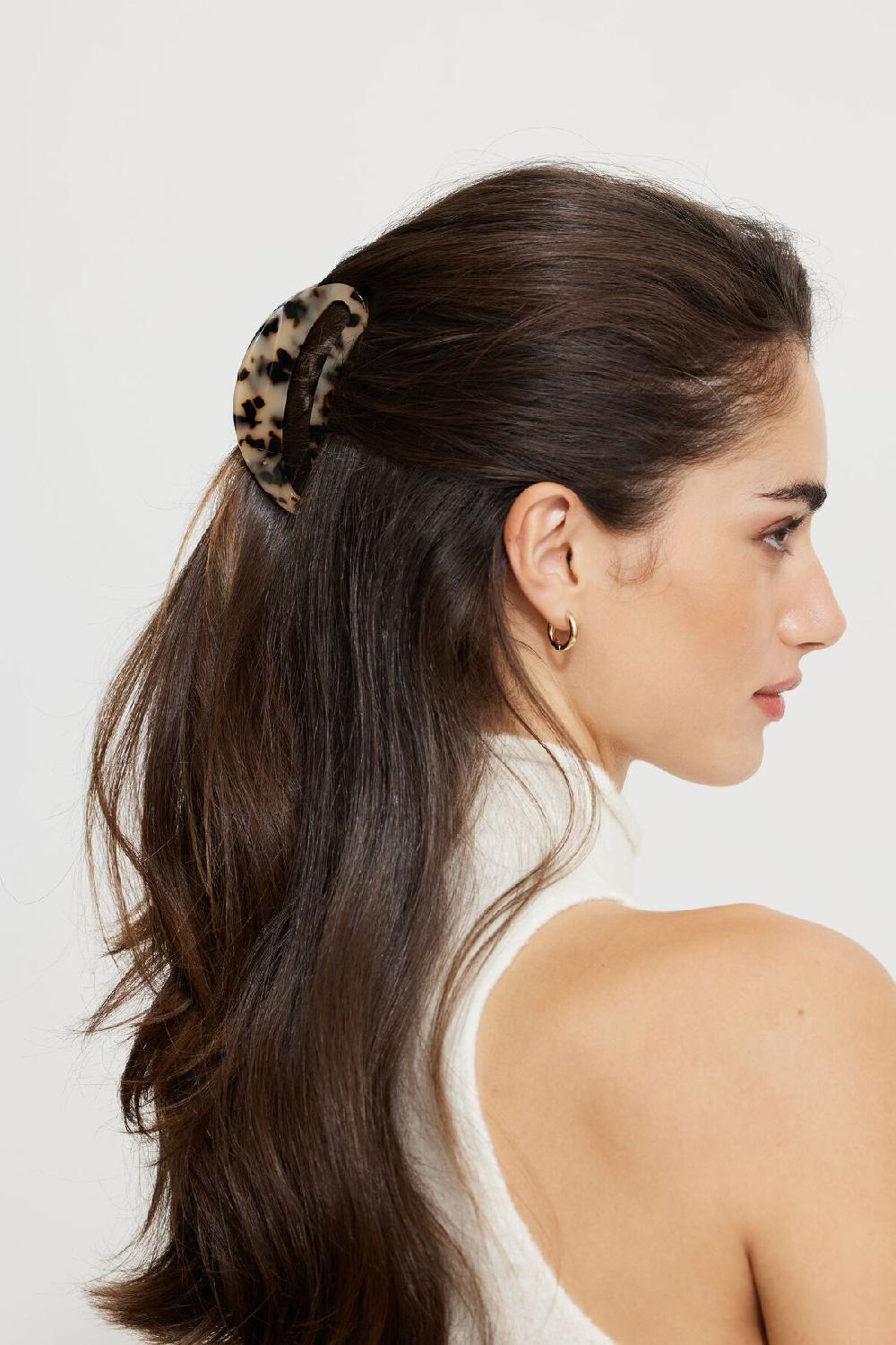 dynamite Pince à cheveux arrondie en acétate