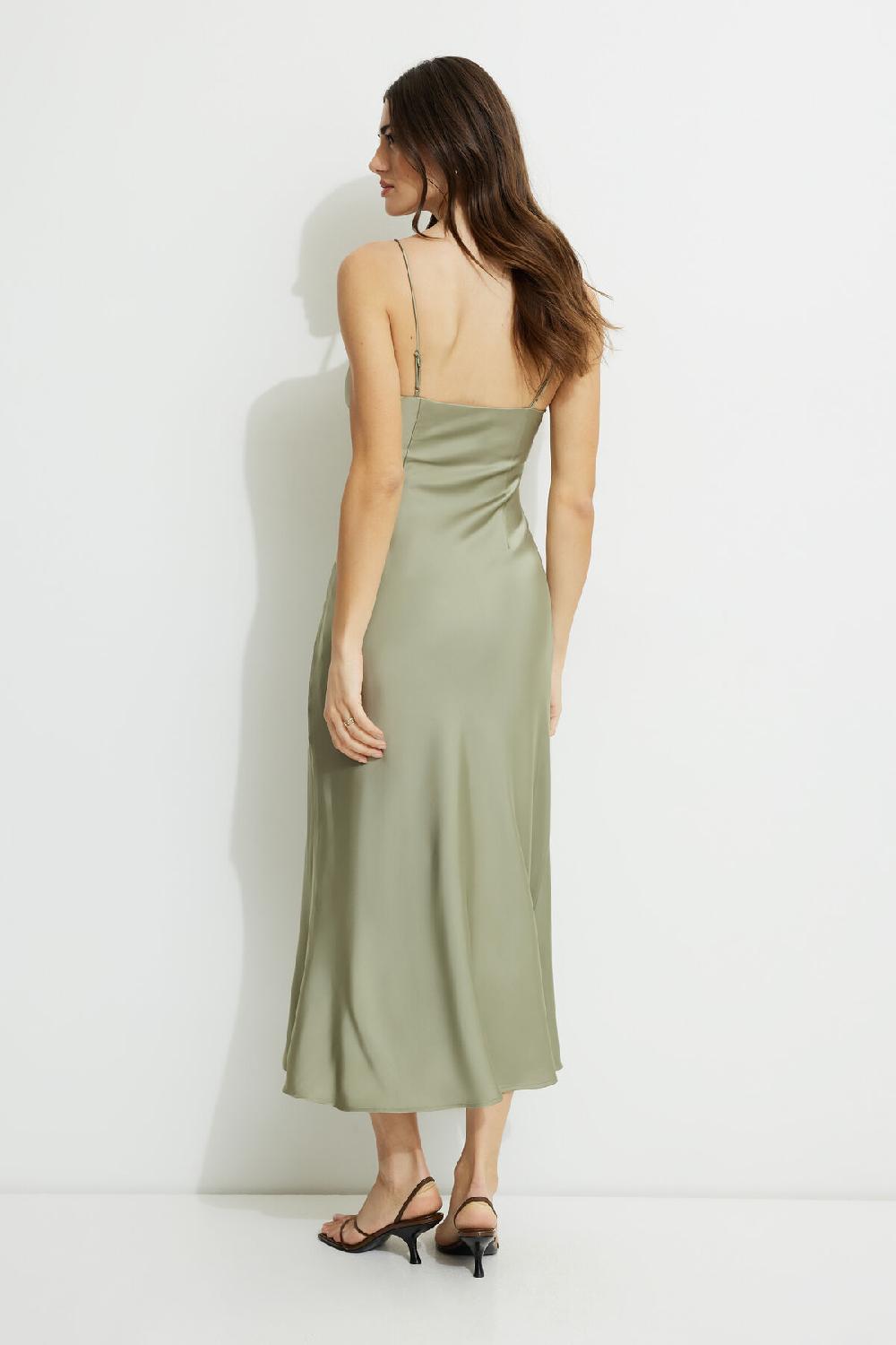 Dynamite Robe Maxi à Enfiler à Buste Empire Sage