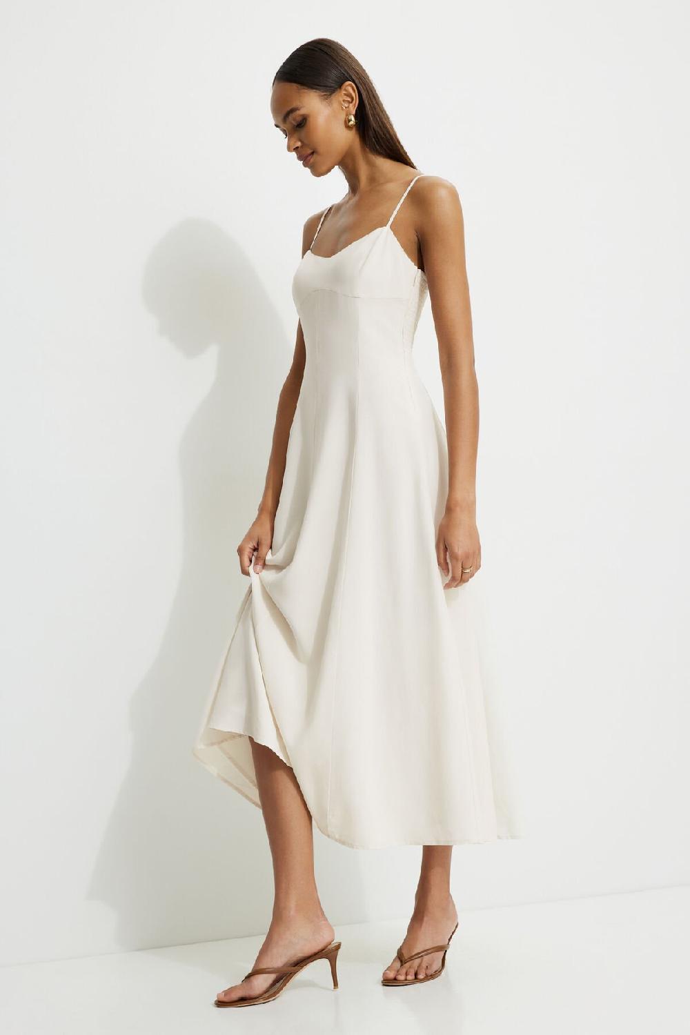 Dynamite Robe Maxi Belle à Col En Cœur