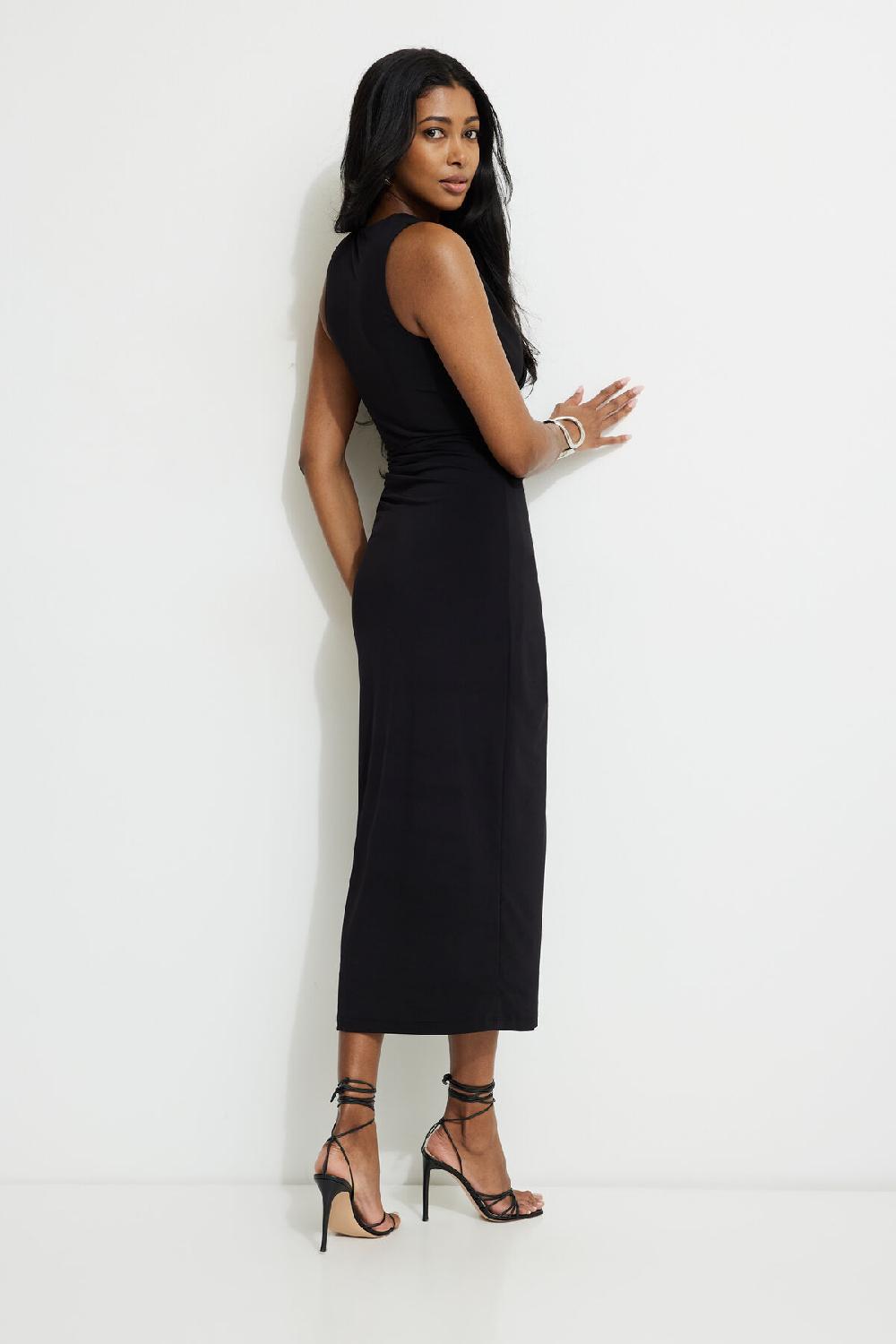 Dynamite Robe Maxi Drapée Sculptée