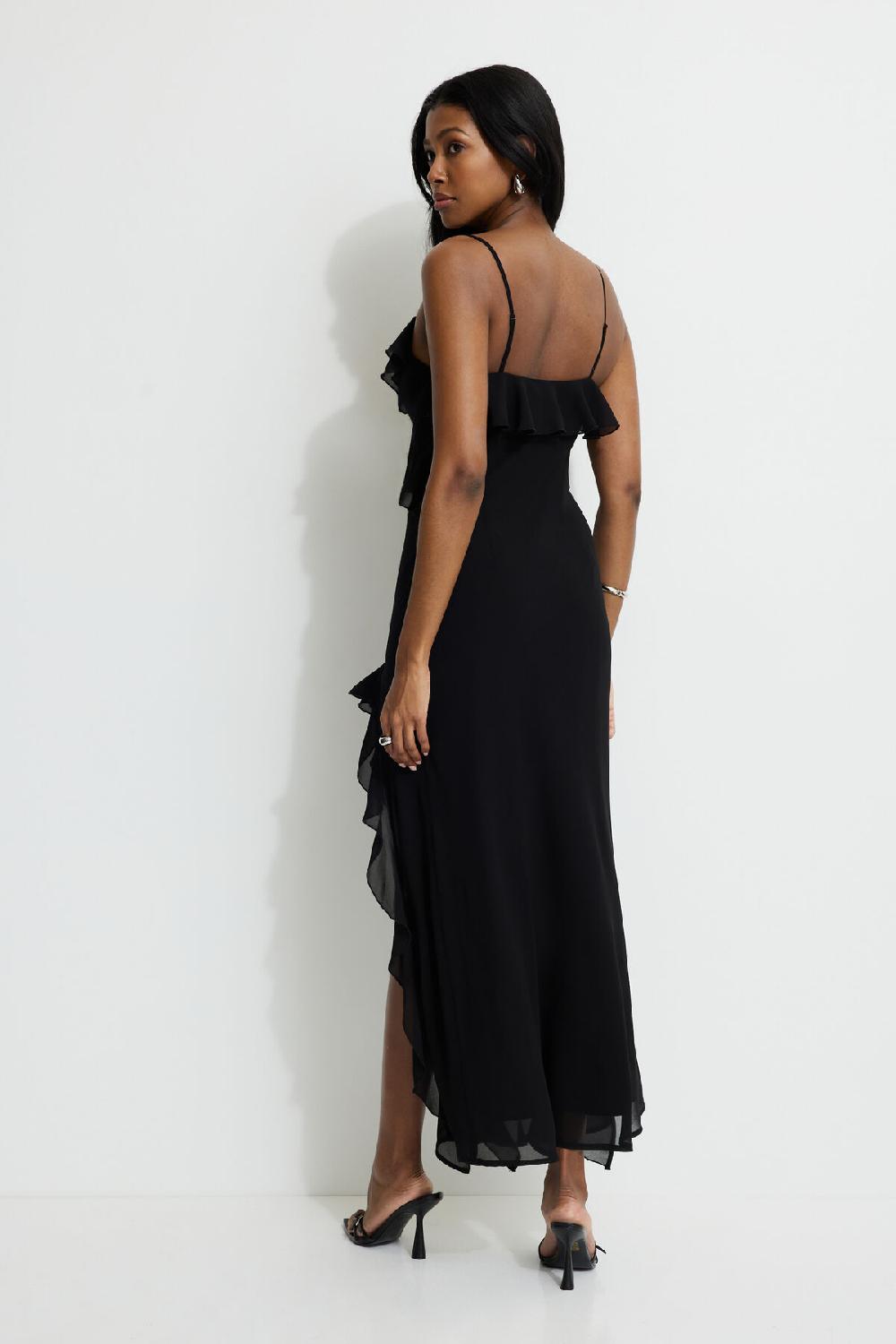 Dynamite Robe Maxi En Chiffon à Volants