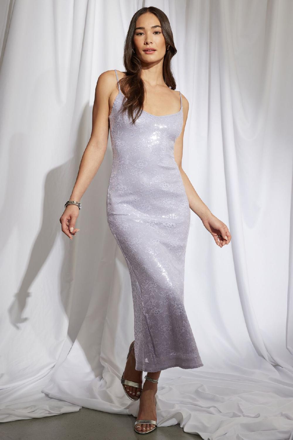 dynamite Robe maxi en dentelle à paillettes