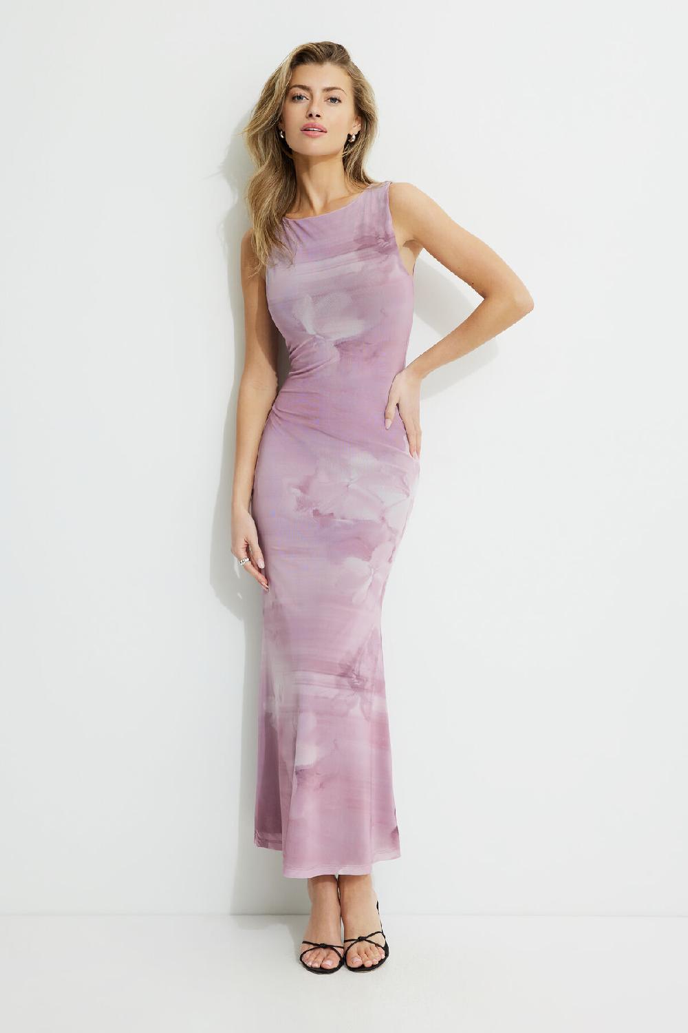 dynamite Robe maxi en maille à col bateau