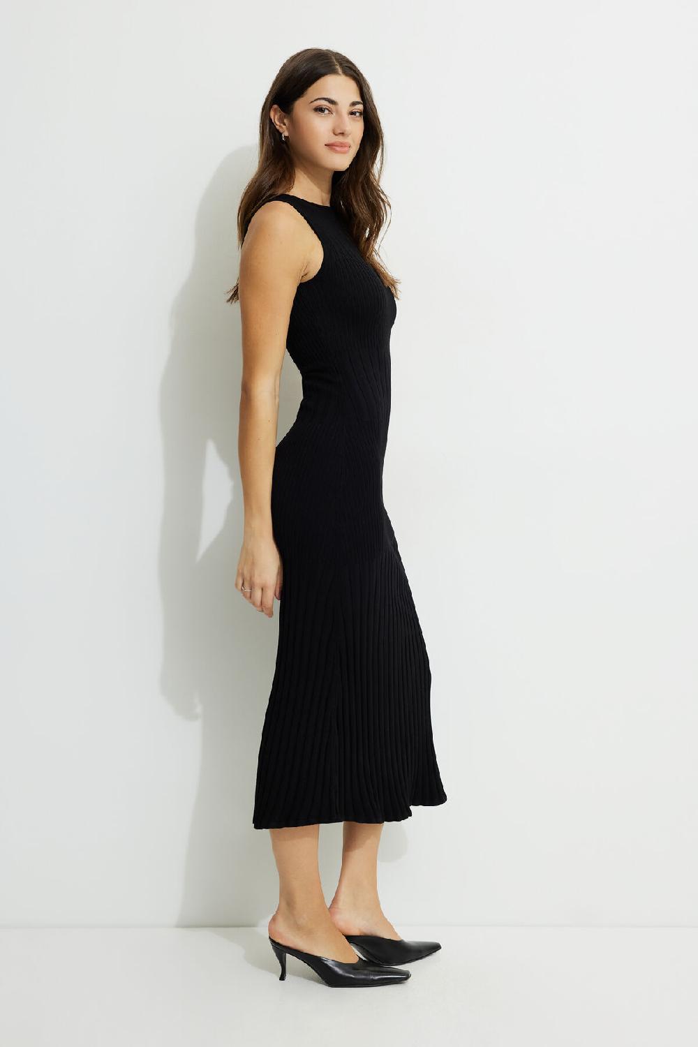 Dynamite Robe Maxi En Tricot Côtelé