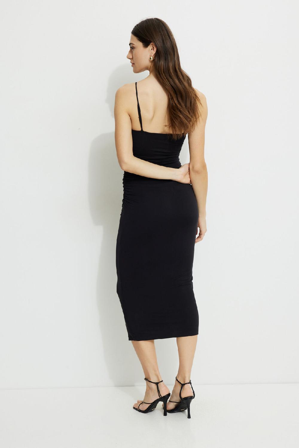 Dynamite Robe Maxi Froncée En Jersey Ines