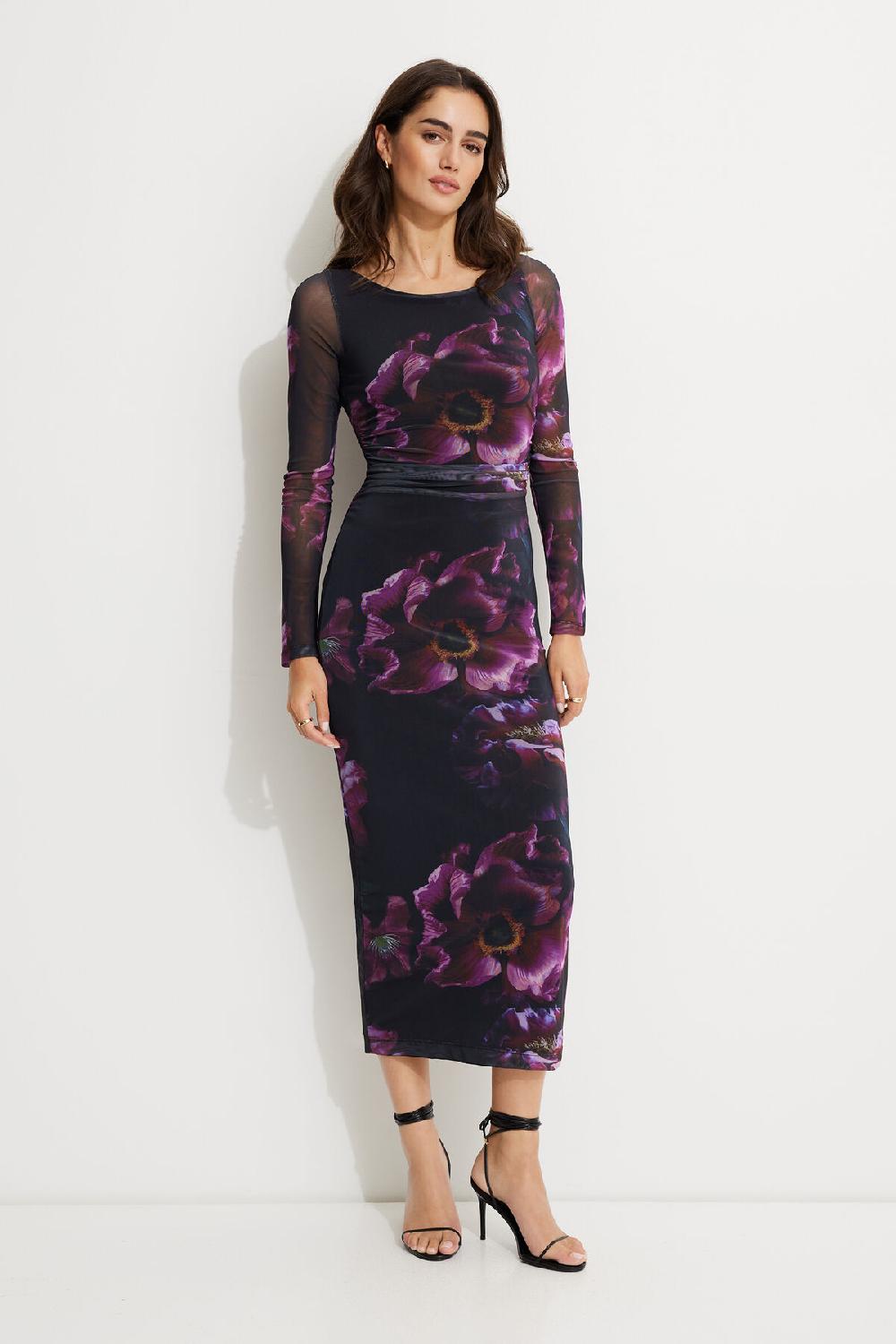 dynamite Robe maxi froncée en maille Serene