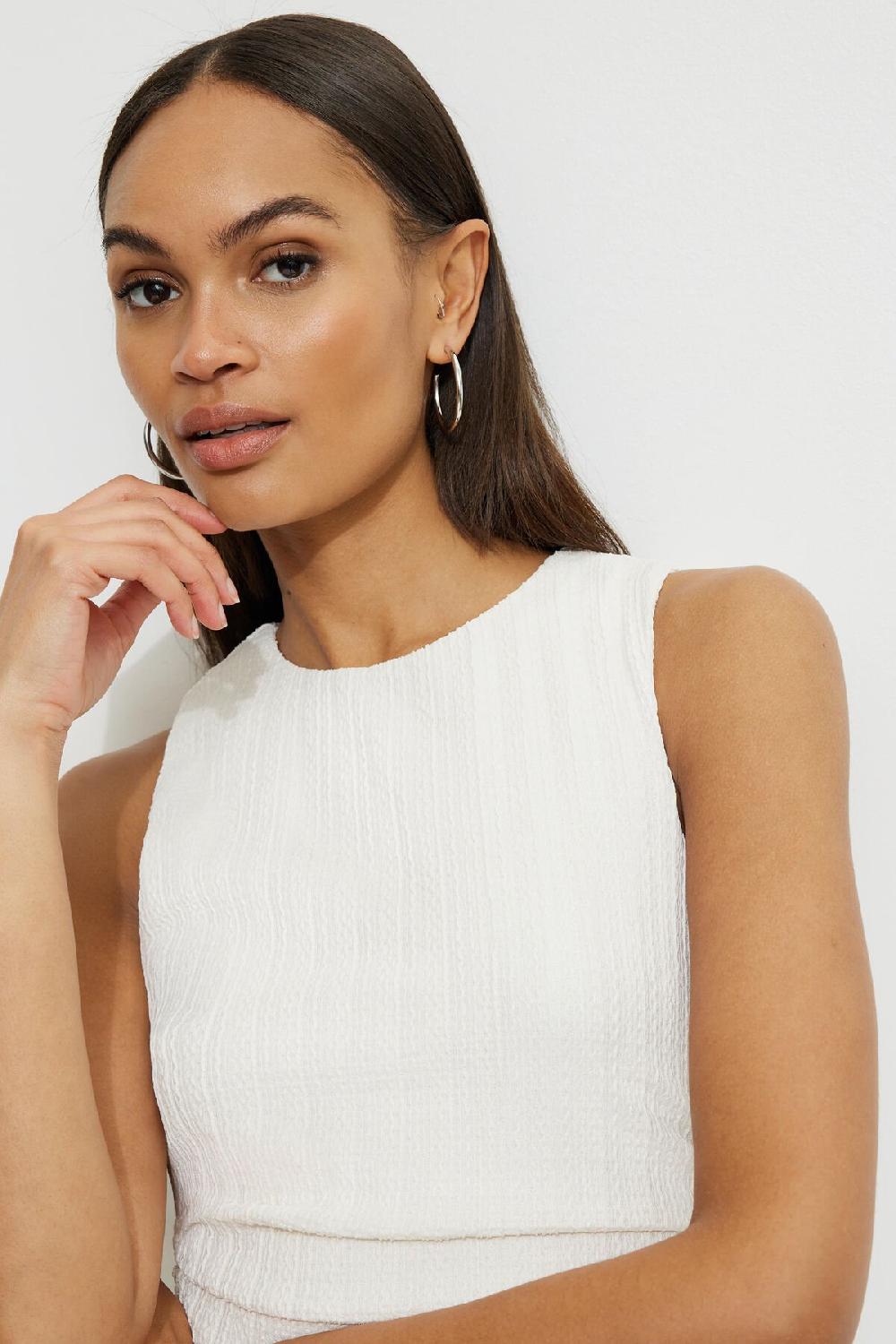 Dynamite Robe Maxi Froncée Et Texturée