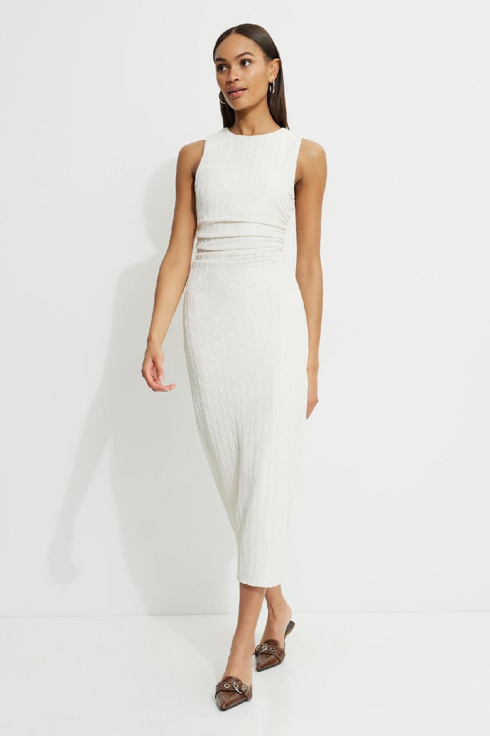 dynamite Robe maxi froncée et texturée