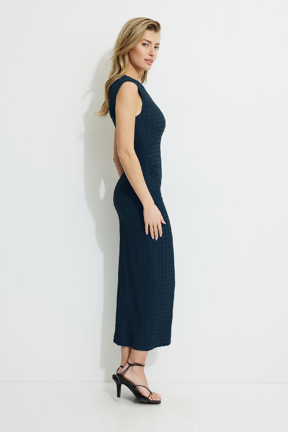 Dynamite Robe Maxi Texturée à Col Rond