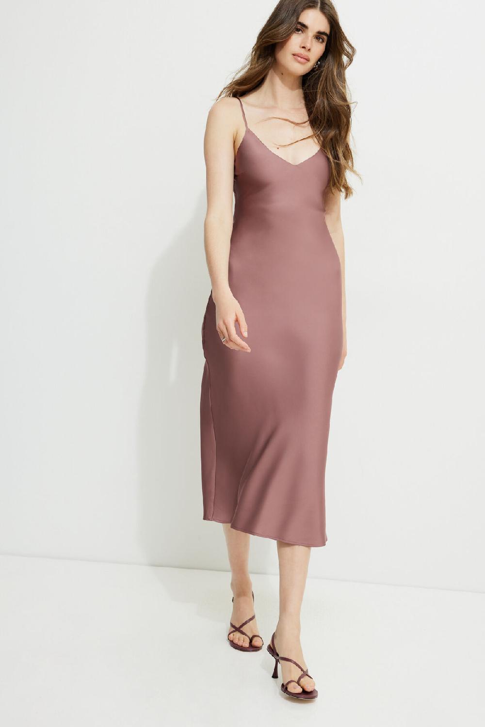 Dynamite Robe Nuisette Maxi En Satin Aimee