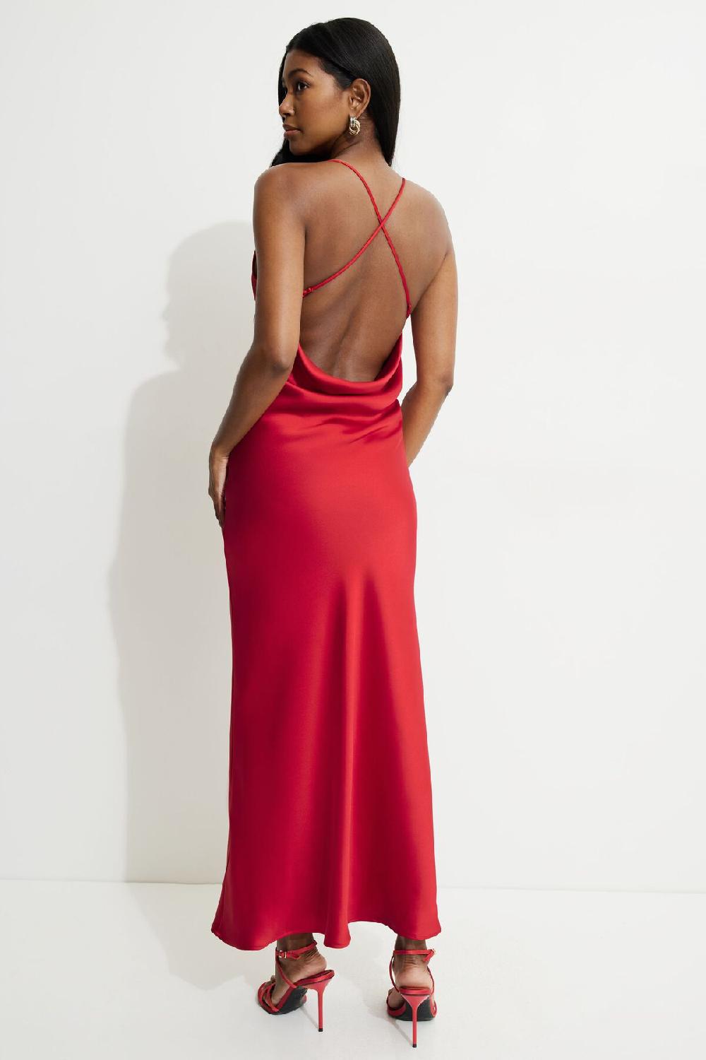 Dynamite Robe Nuisette Maxi En Satin