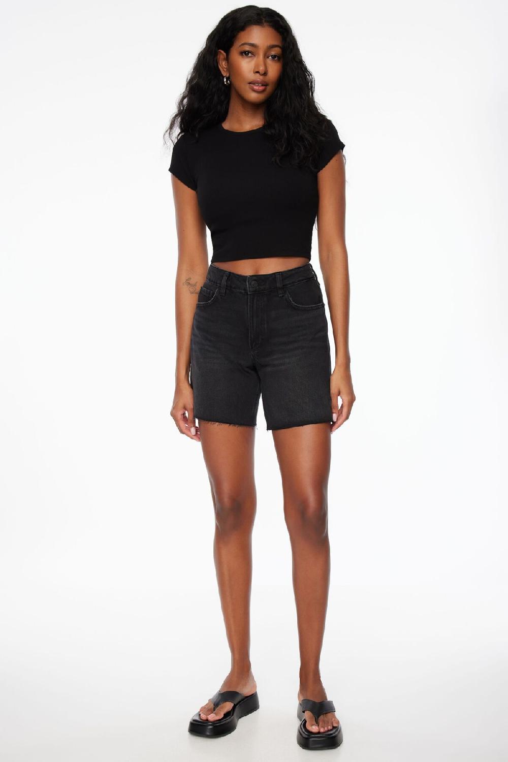 dynamite Short en denim à coupe en A Heidi