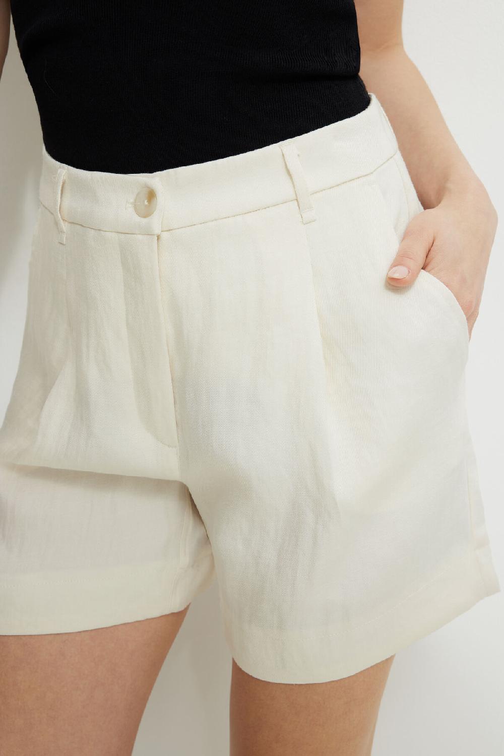 Dynamite Short Mi Cuisse Plissé