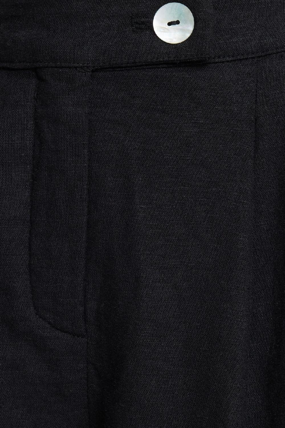 Dynamite Short Plissé En Lin