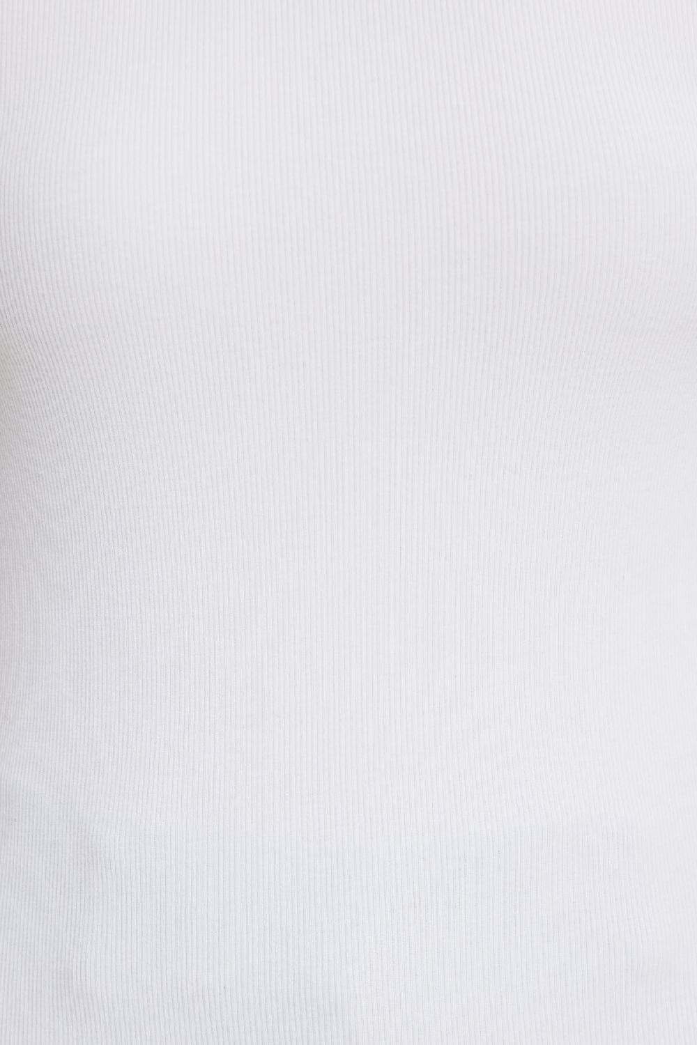 Dynamite T Shirt Côtelé à Col Rond Olive